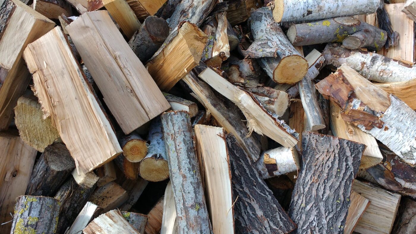 chopped wood close up firewood log